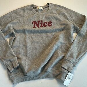 PST Project Social T‎ Nice Christmas Sweatshirt NWT